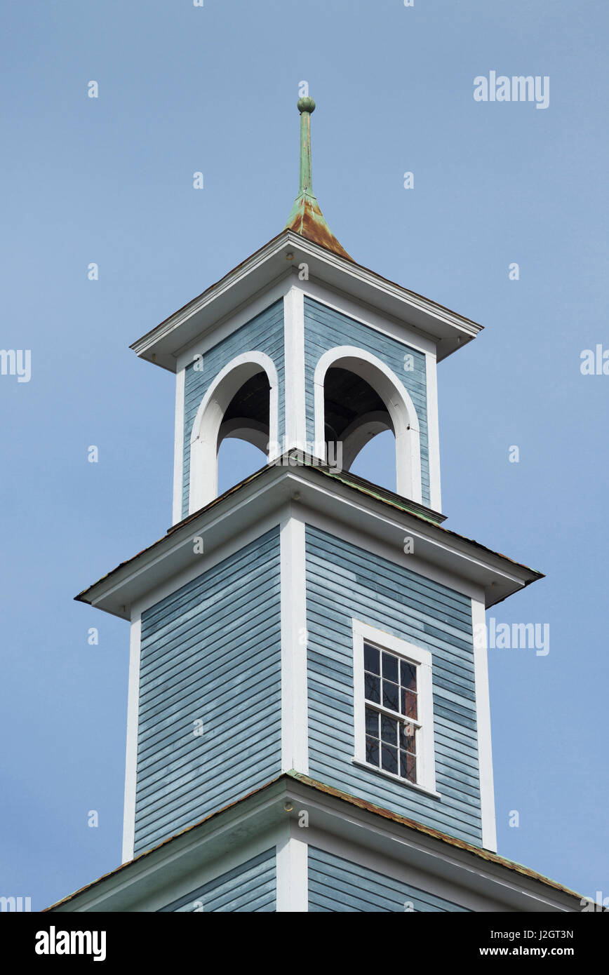 USA, New Hampshire, Hillsborough, village church steeple Stock Photo