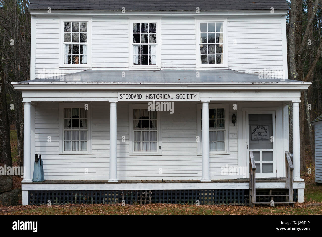 USA, New Hampshire, Stoddard, Stoddard Historical Society building Stock Photo