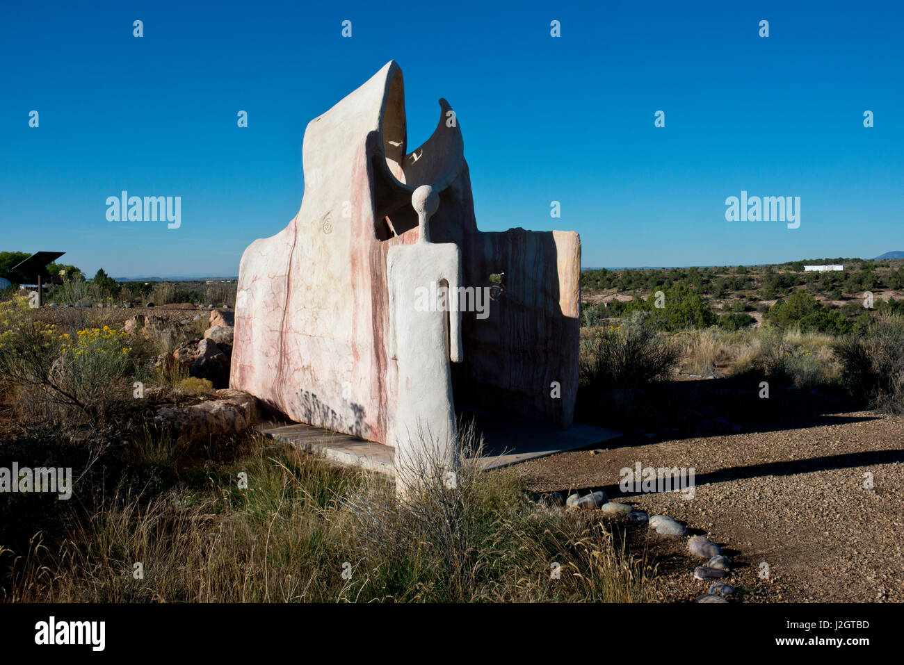 USA, New Mexico, Blanding, Edge of the Cedars State Park, Sun Marker (Large format sizes available) Stock Photo
