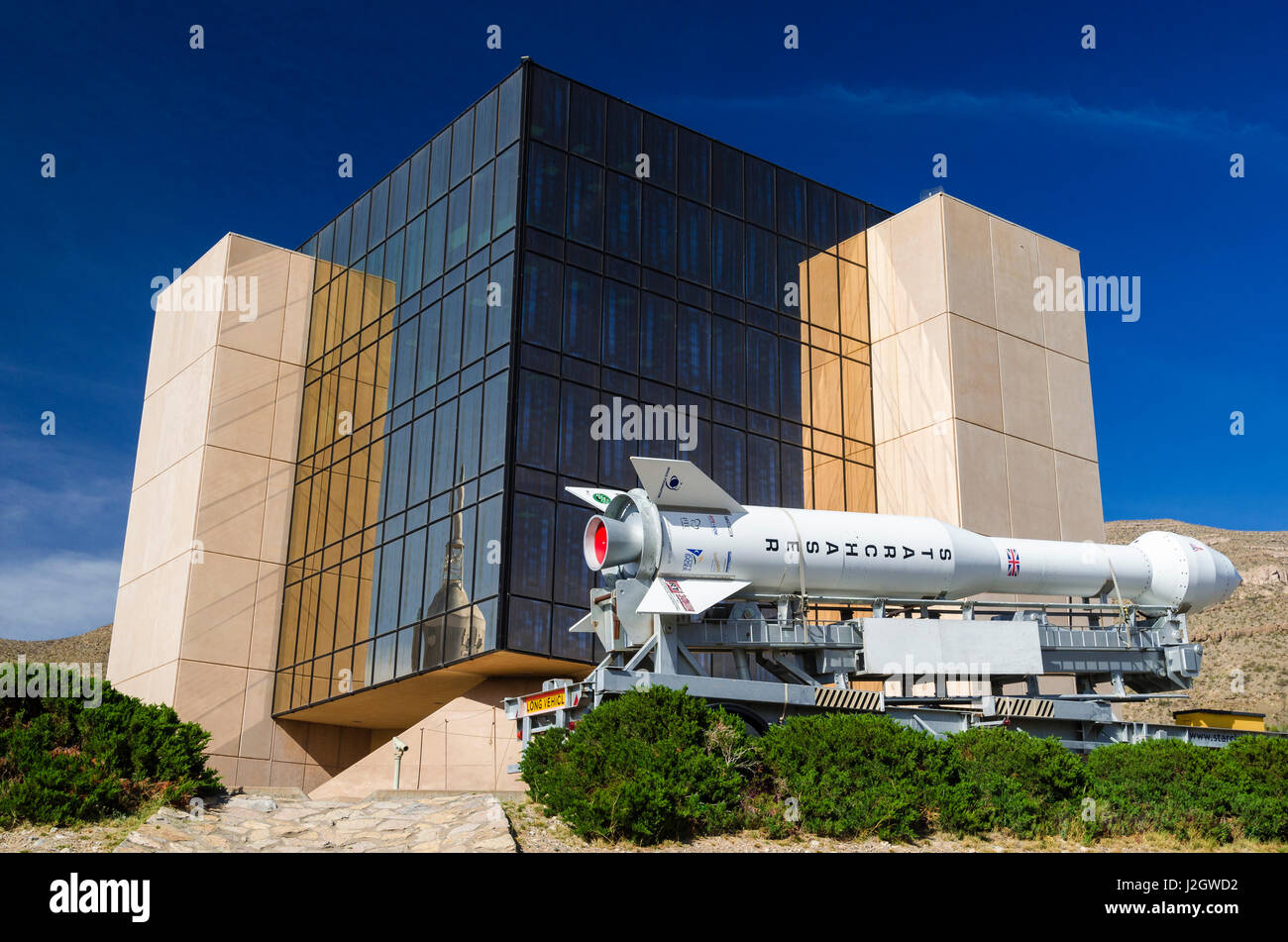 Rockets at the International Space Hall of Fame, Alamogordo, New Mexico, Usa Stock Photo