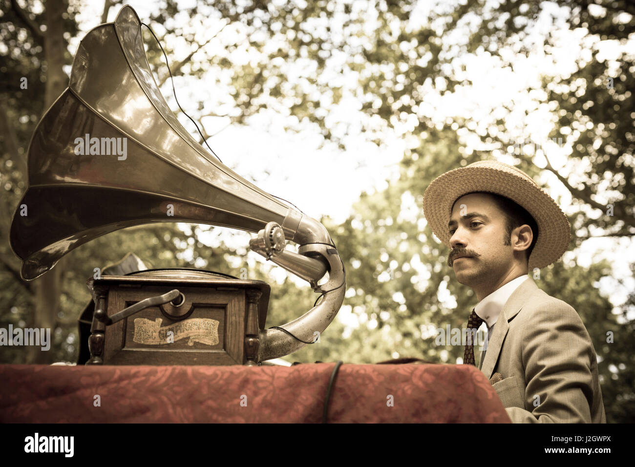 New York City, NY, USA. 1920's Jazz Age Lawn Party at Governors Island ...