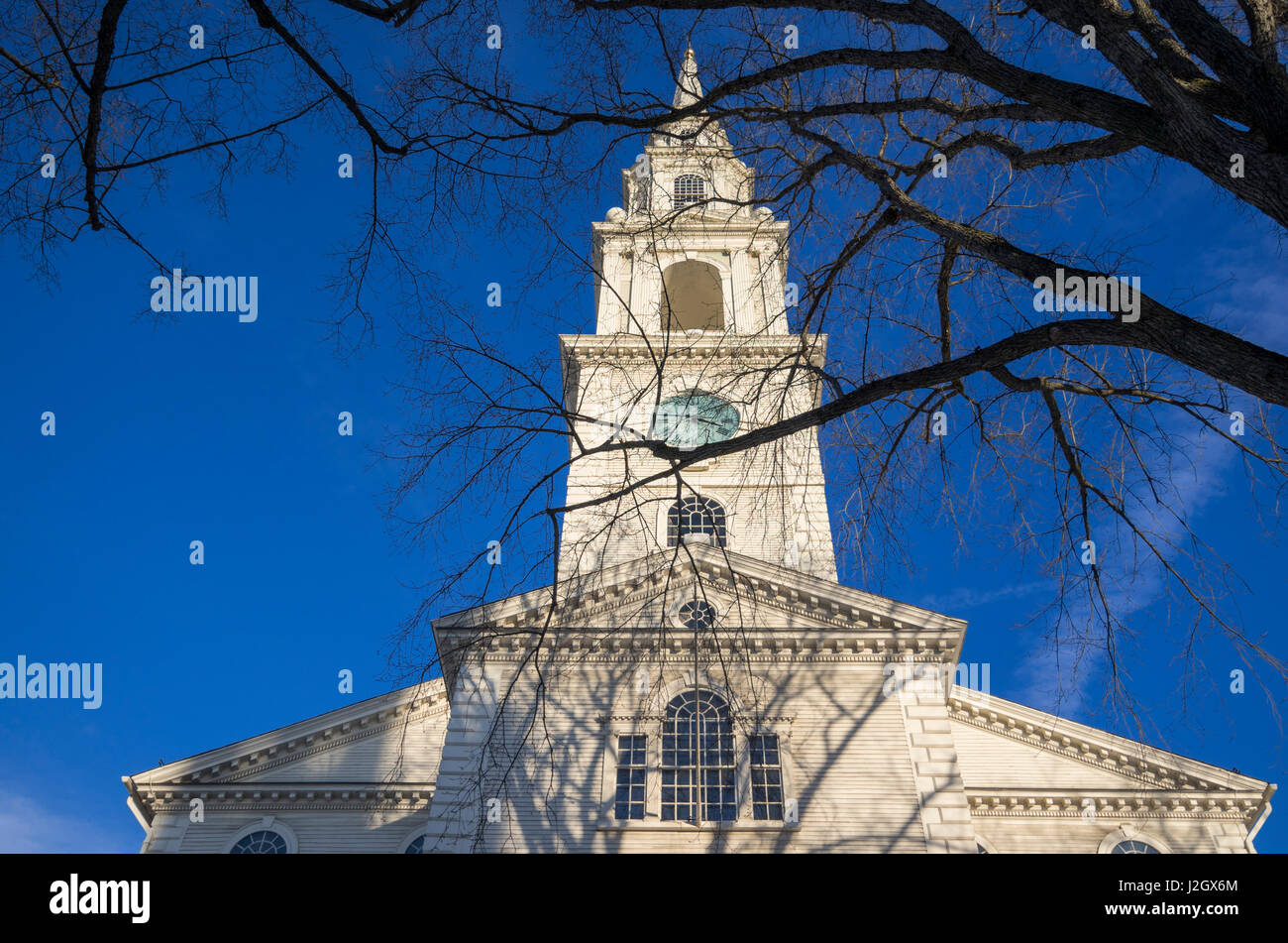 USA, Rhode Island, Providence, First Baptist Church Stock Photo