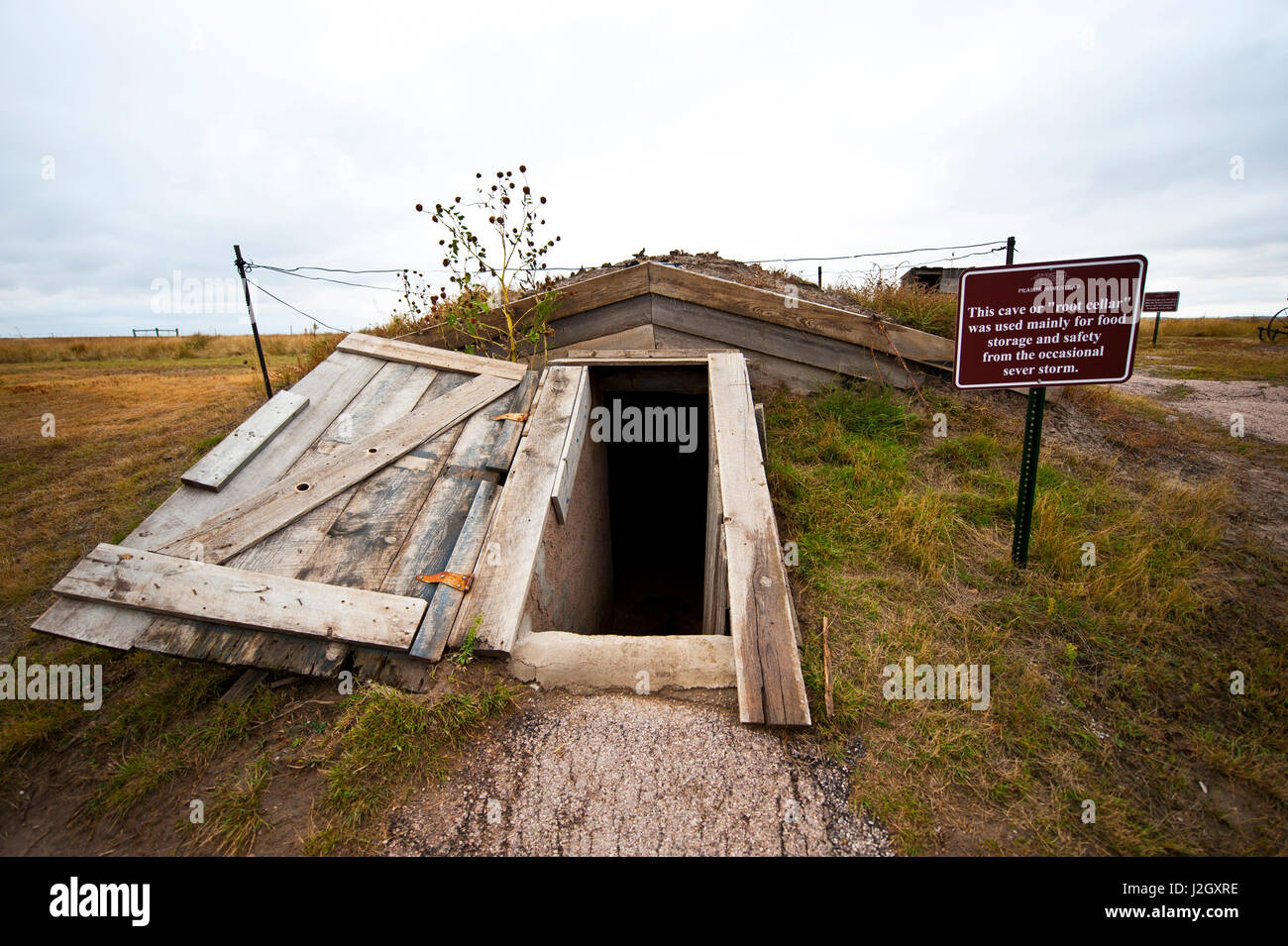 USA, South Dakota, Philip, Badlands, Prairie Homestead of Edgar and