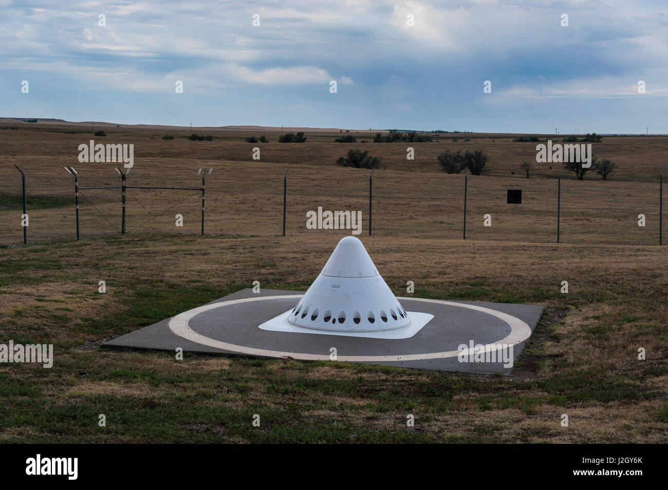 Underground atomic missile at the Minuteman nuclear missile site, South Dakota, USA Stock Photo