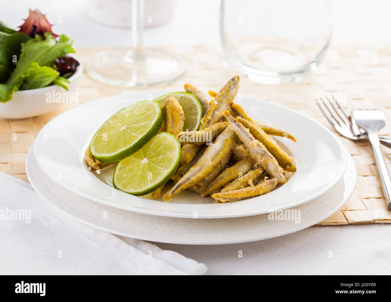 Pescaito frito. Typical Spanish fried fish dish Stock Photo - Alamy