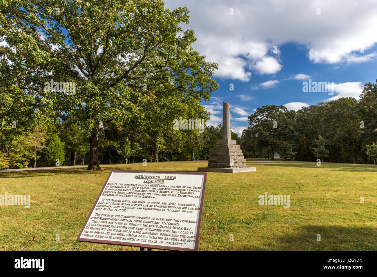 Meriwether lewis monument hires stock photography and images Alamy
