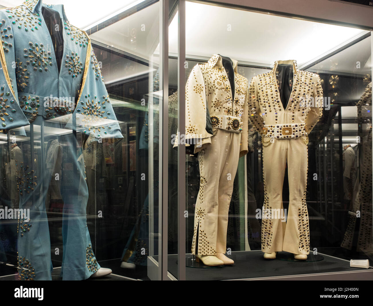 Tennessee, Memphis, Graceland, Elvis Presley's costumes (Editorial Use