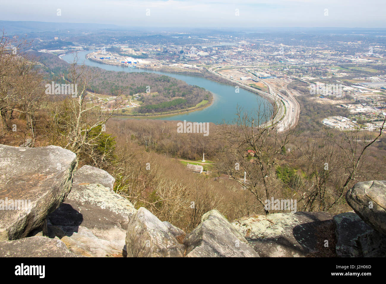 USA, Tennessee, Chattanooga, Lookout Mountain. Point Park National