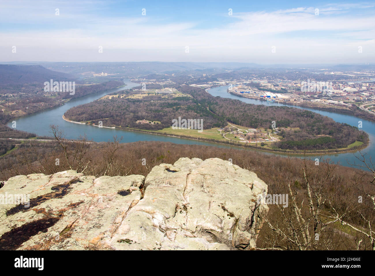 USA, Tennessee, Chattanooga, Lookout Mountain. Point Park National