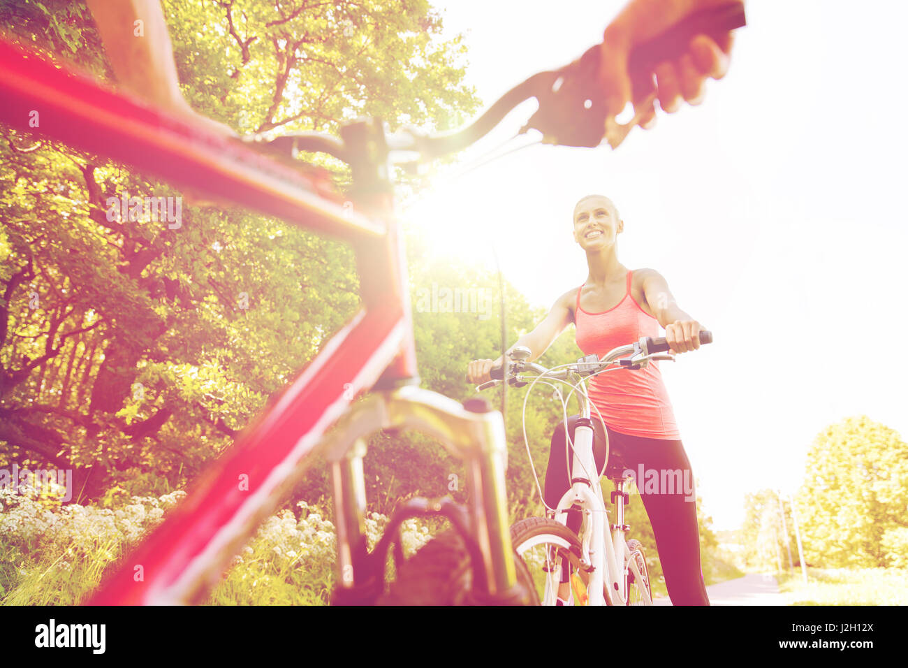 Happy Riding Happy bicycles hi-res stock photography and images - Alamy