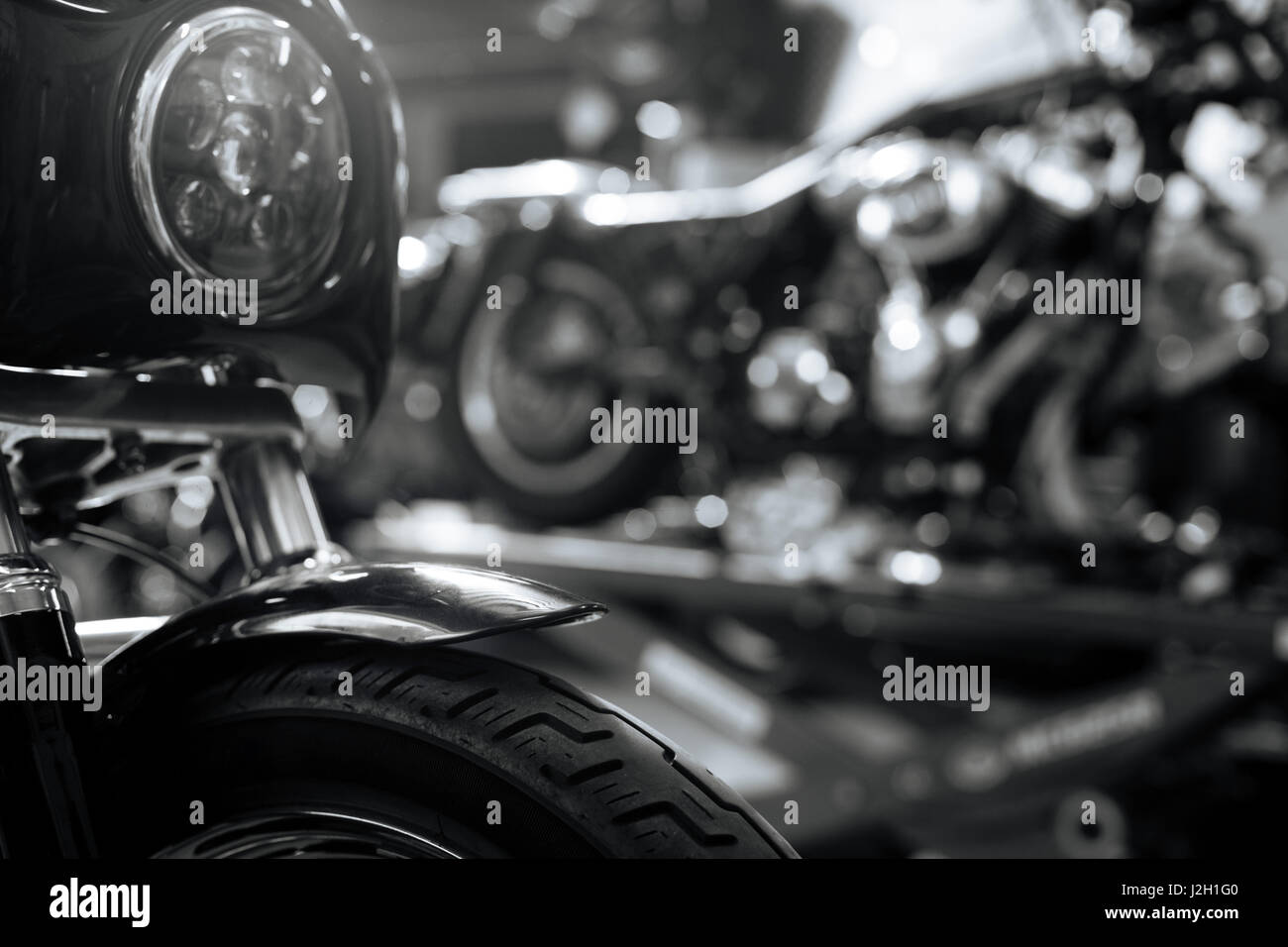 Classy old school bike wearing brand new tires Stock Photo Alamy