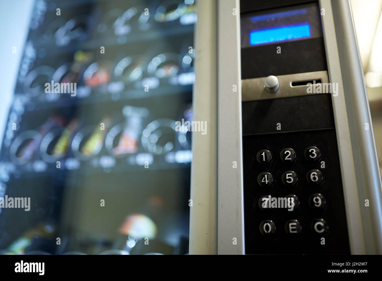 vending machine keyboard on operation panel Stock Photo Alamy