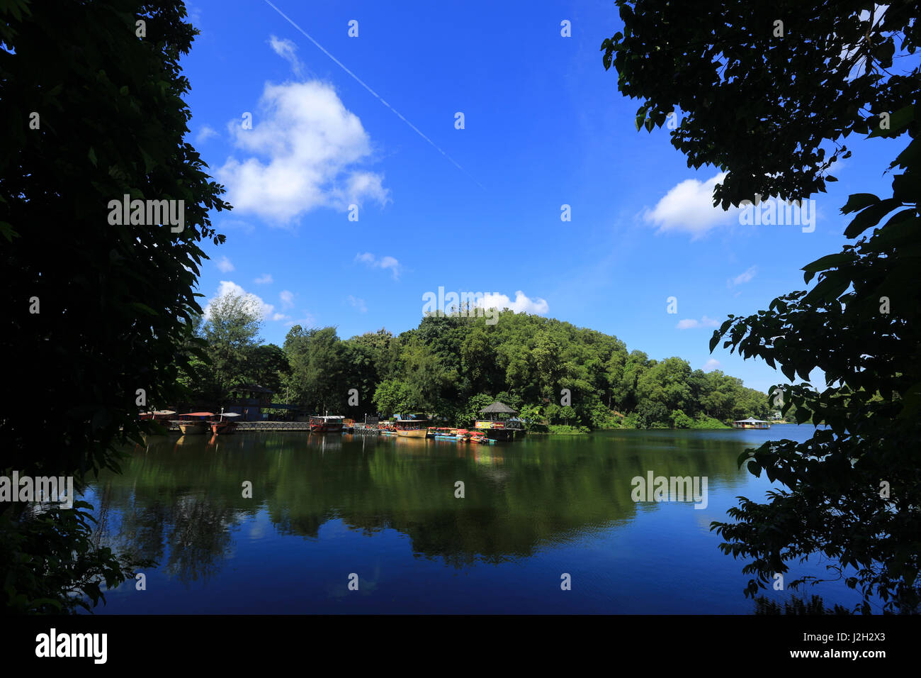 Foy's Lake Amusement World. It is a theme park. It was dug in 1924. Chittagong, Bangladesh. Stock Photo