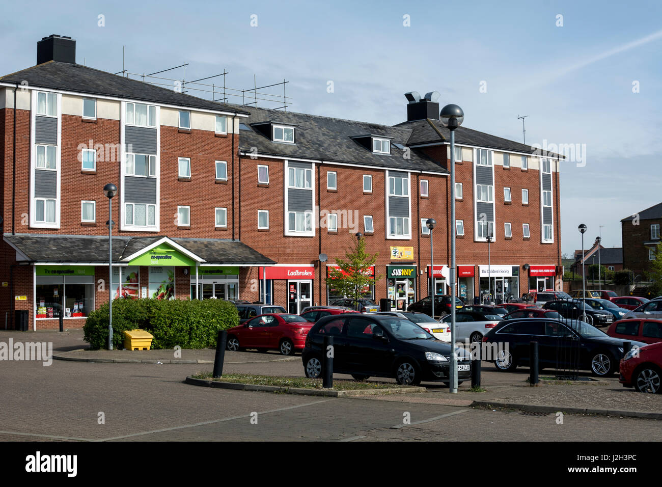 Shops at Hanwell Fields estate, Banbury, Oxfordshire, England, UK Stock