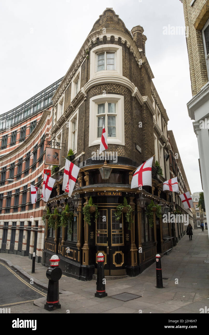 The Cockpit pub on St Andrew's Hill in the City of London, UK Stock Photo