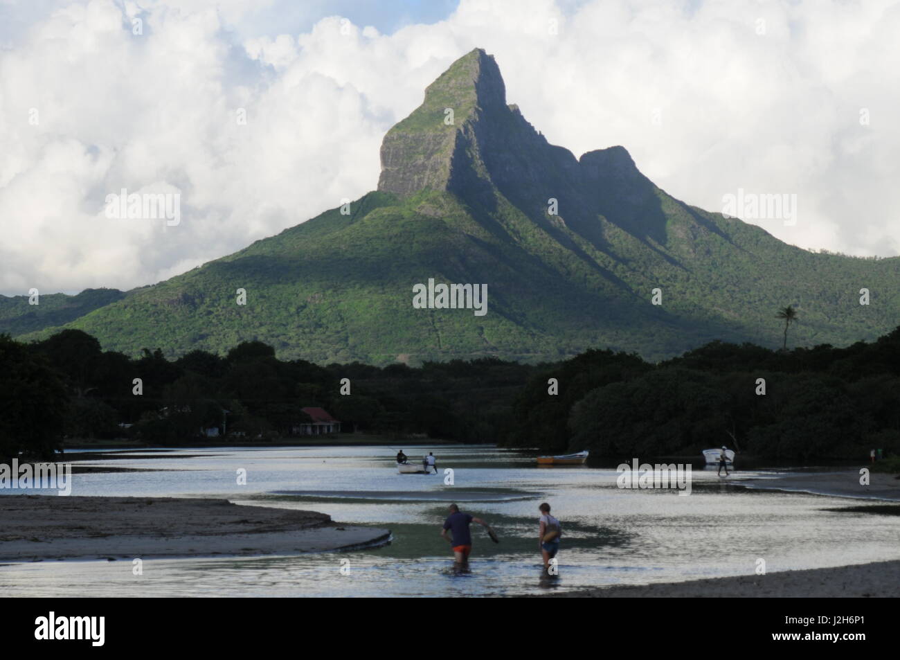 rempart mountain mauritius Stock Photo Alamy