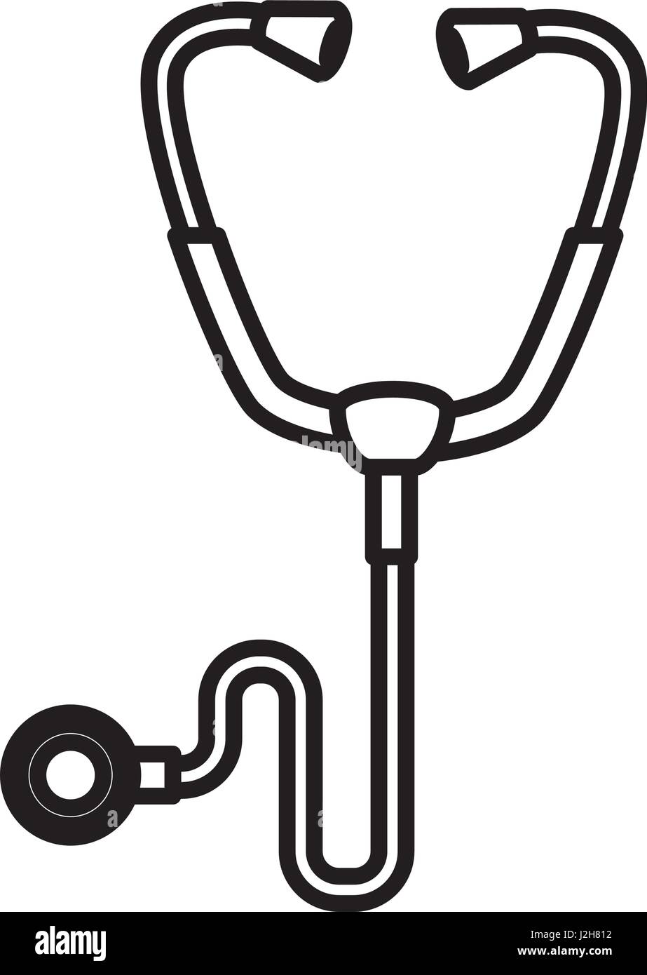 stethoscope medical isolated icon Stock Vector Image & Art - Alamy