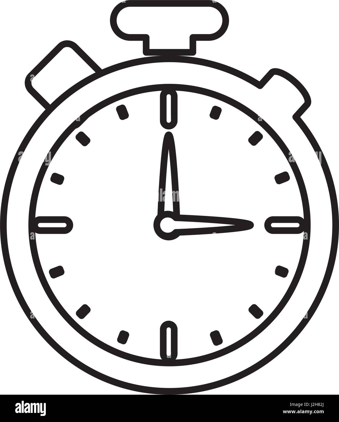 chronometer counter isolated icon Stock Vector Image & Art - Alamy