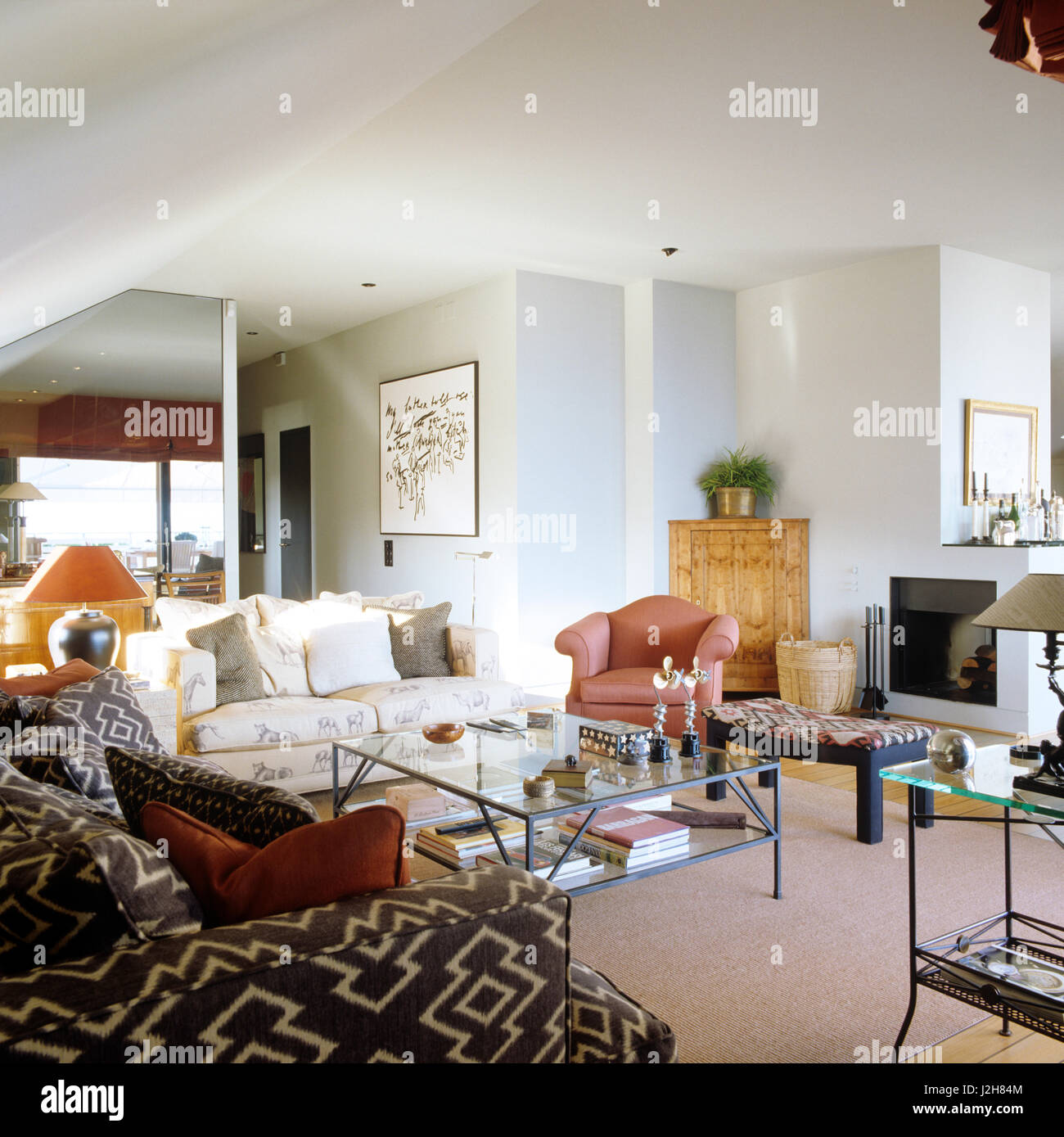 Contemporary living room. Stock Photo