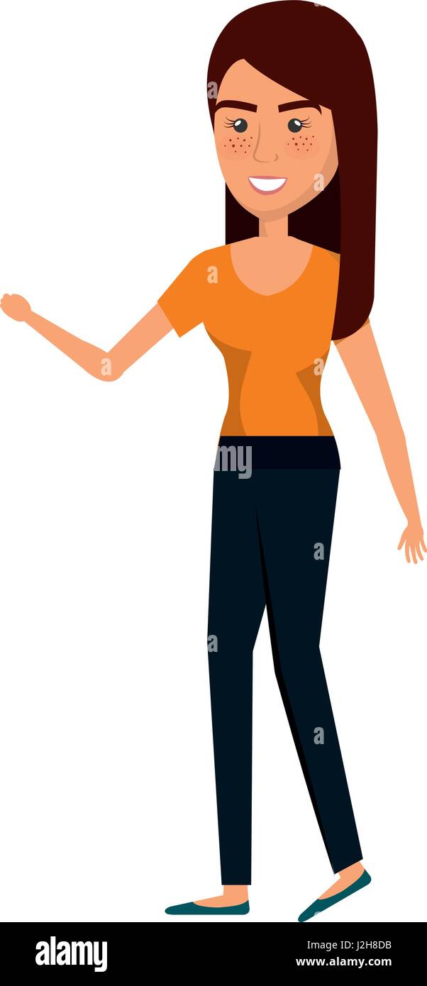 young woman avatar character Stock Vector Image & Art - Alamy