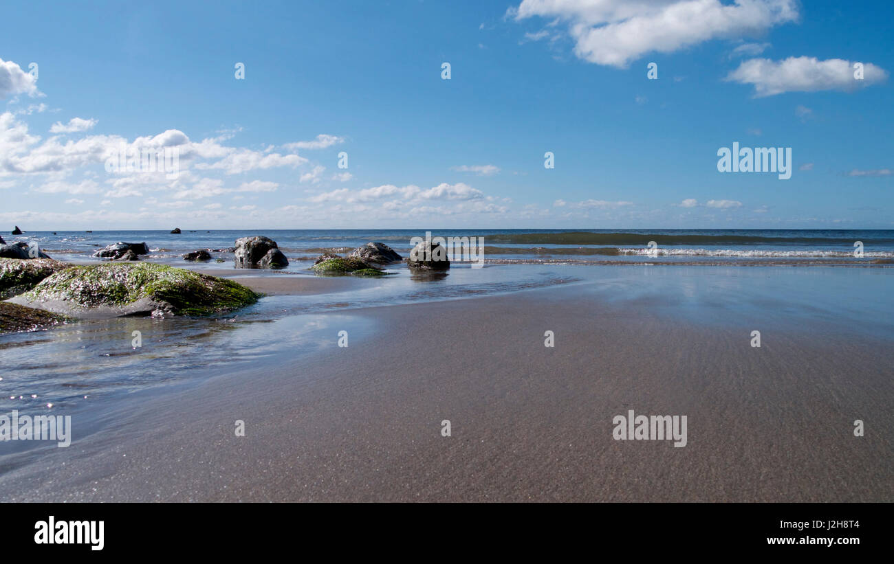 Spring landscapes looking across South East Cornwall, UK Stock Photo ...