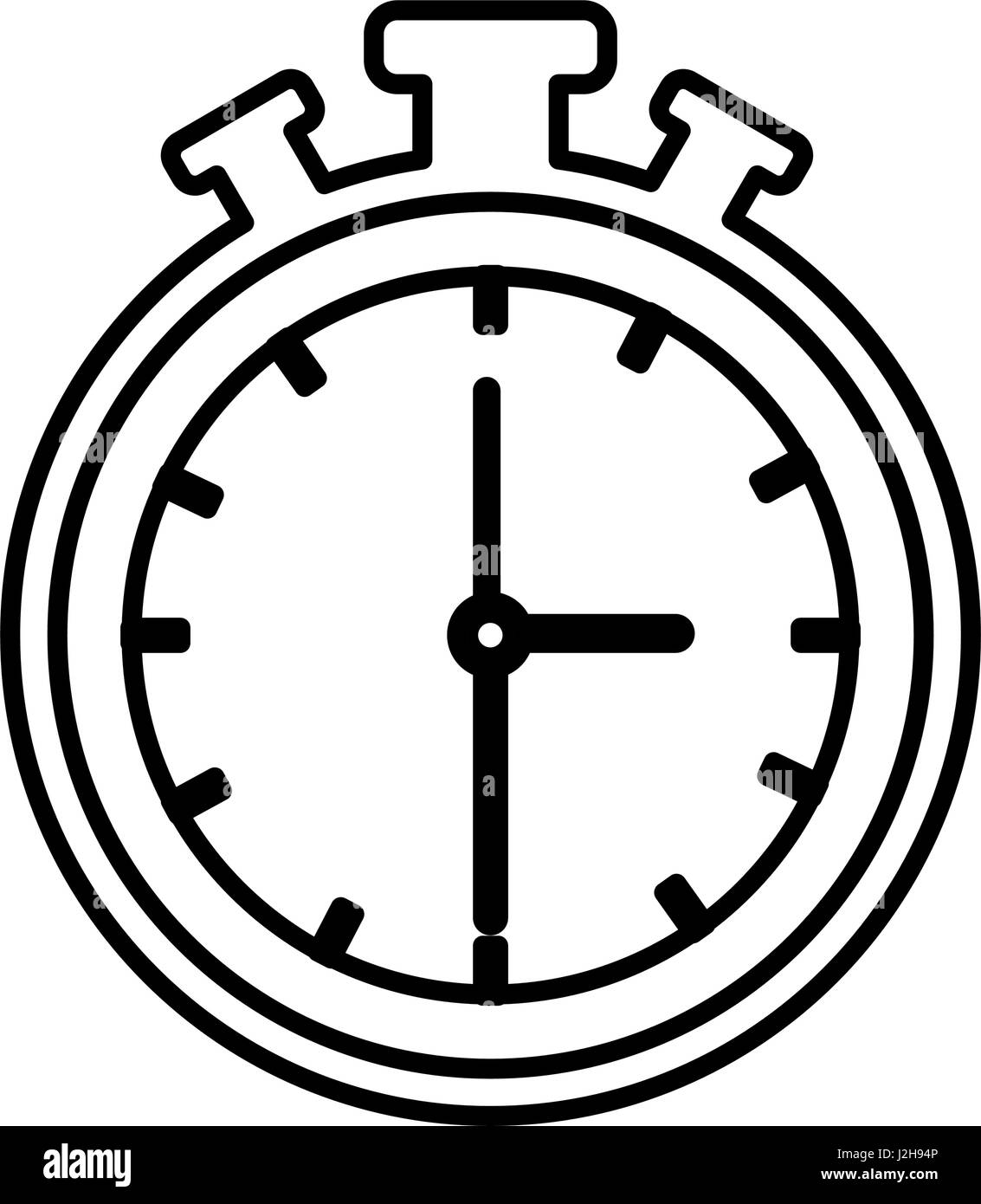 chronometer counter isolated icon Stock Vector Image & Art - Alamy