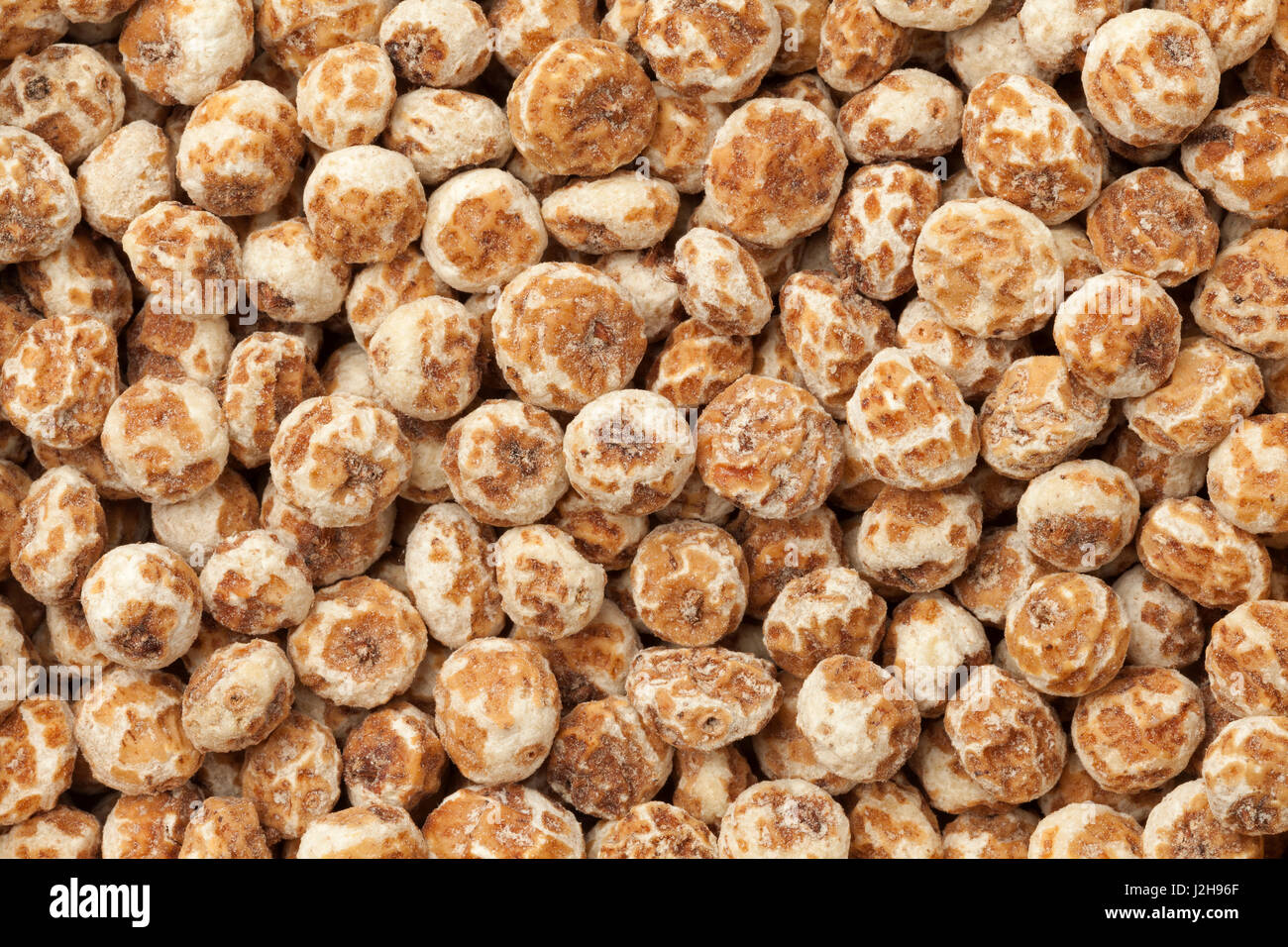 Shelled chufa nuts full frame Stock Photo