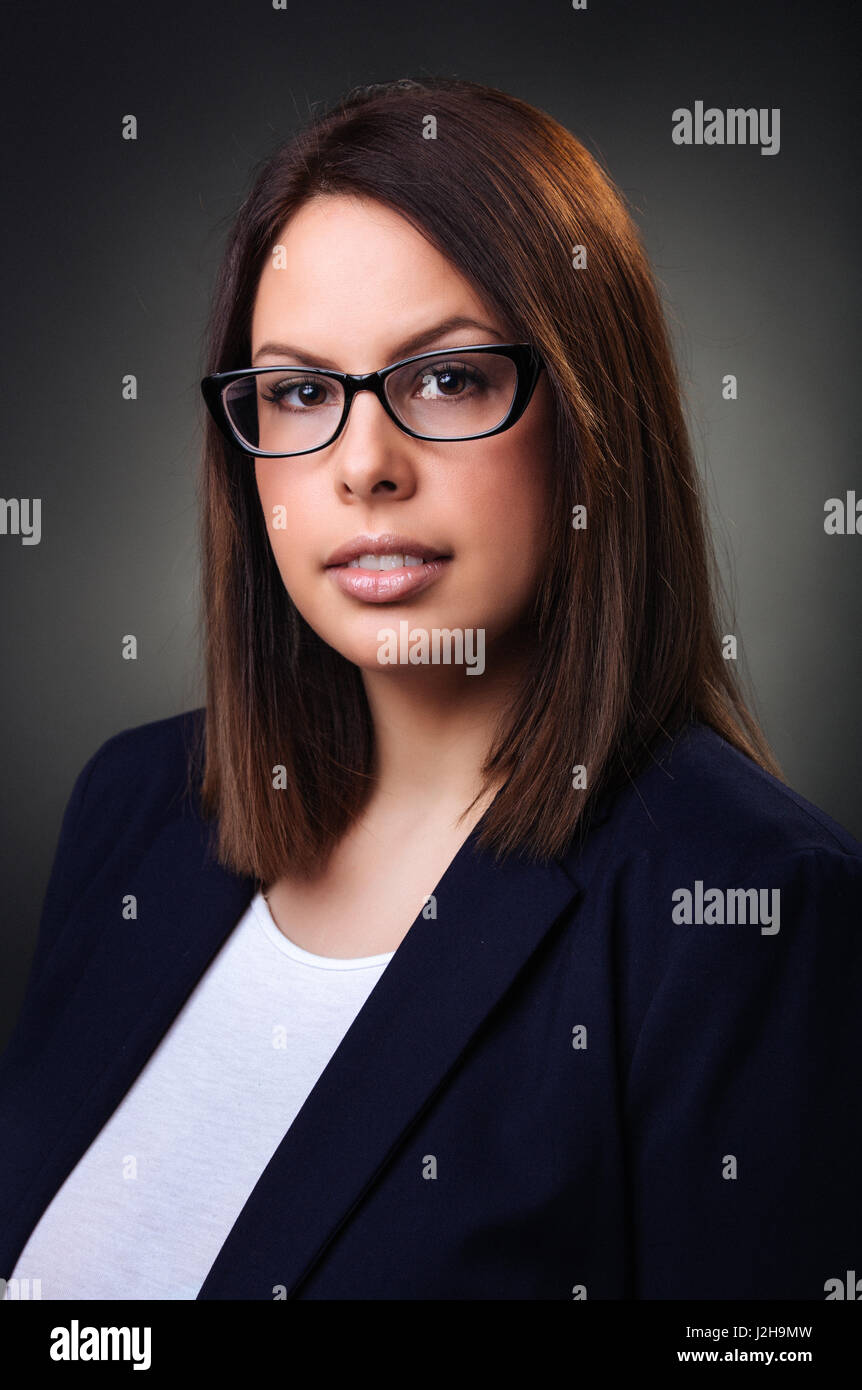 Studio Portrait Of A Beautiful Business Woman Stock Photo Alamy studio-portrait-of-a-beautiful-business-woman-stock-photo-alamy