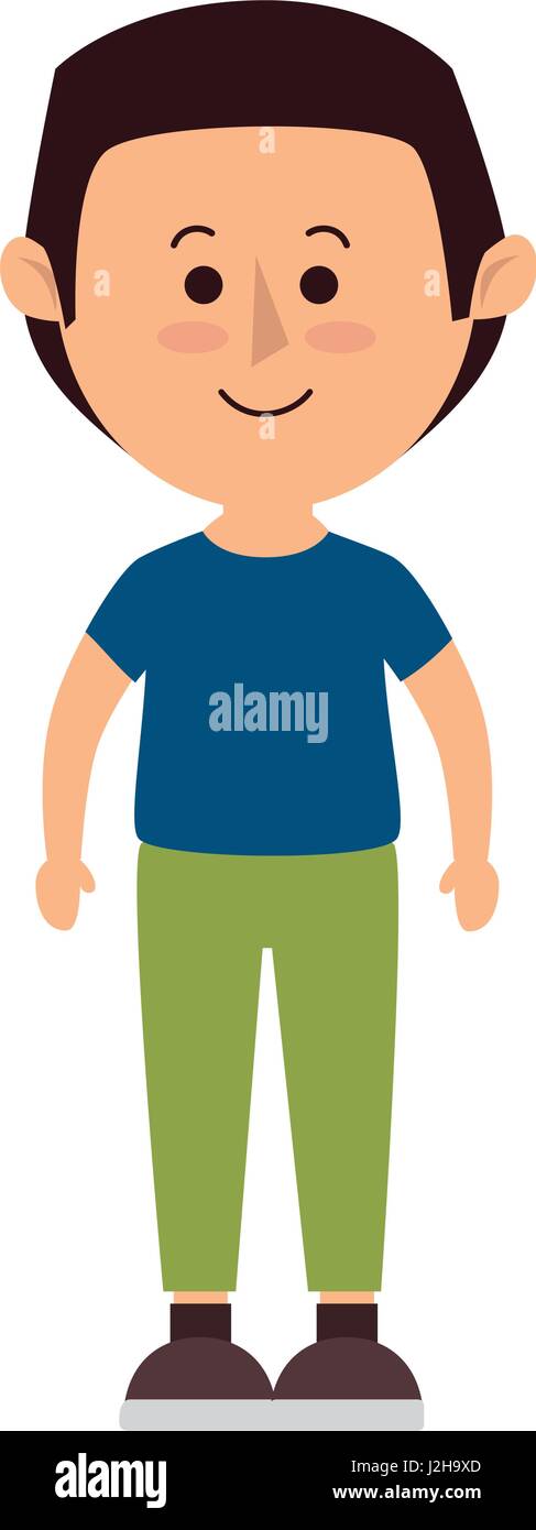 happy little boy character Stock Vector Image & Art - Alamy