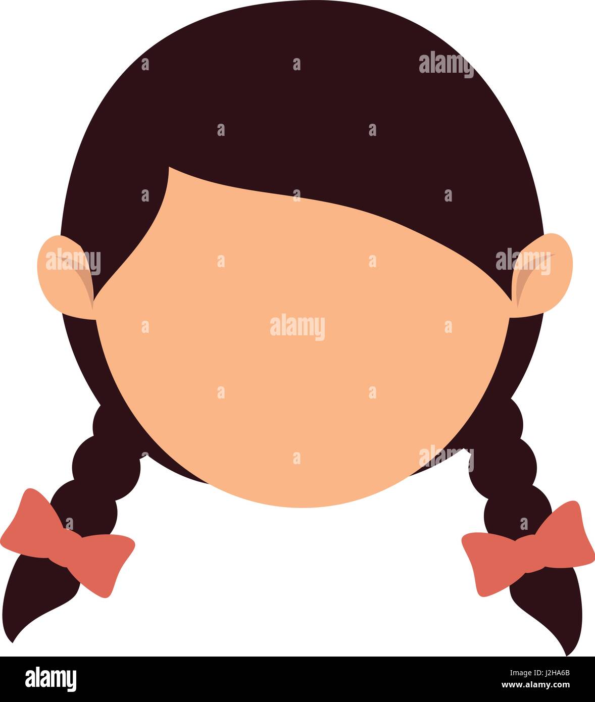 cute little girl character Stock Vector Image & Art - Alamy