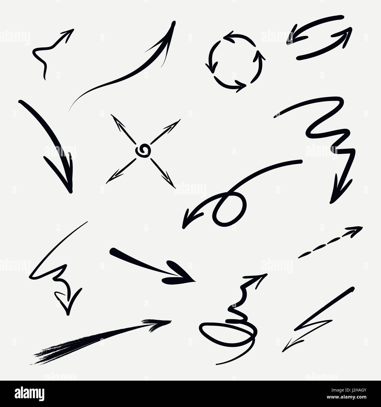 Black vector arrows Stock Vector Image & Art - Alamy