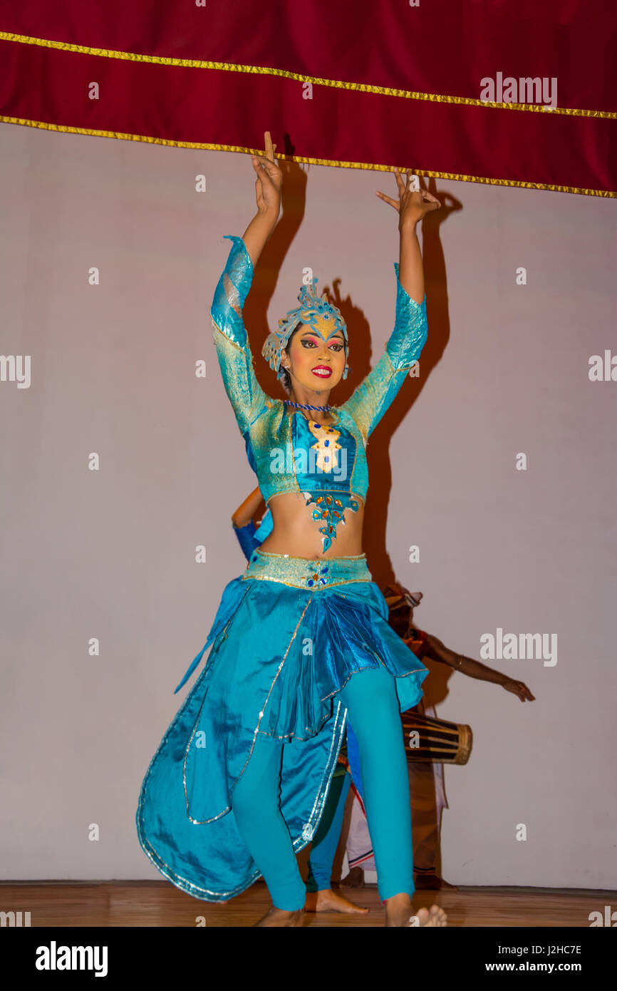 Sri Lankan traditional dance performance show Stock Photo