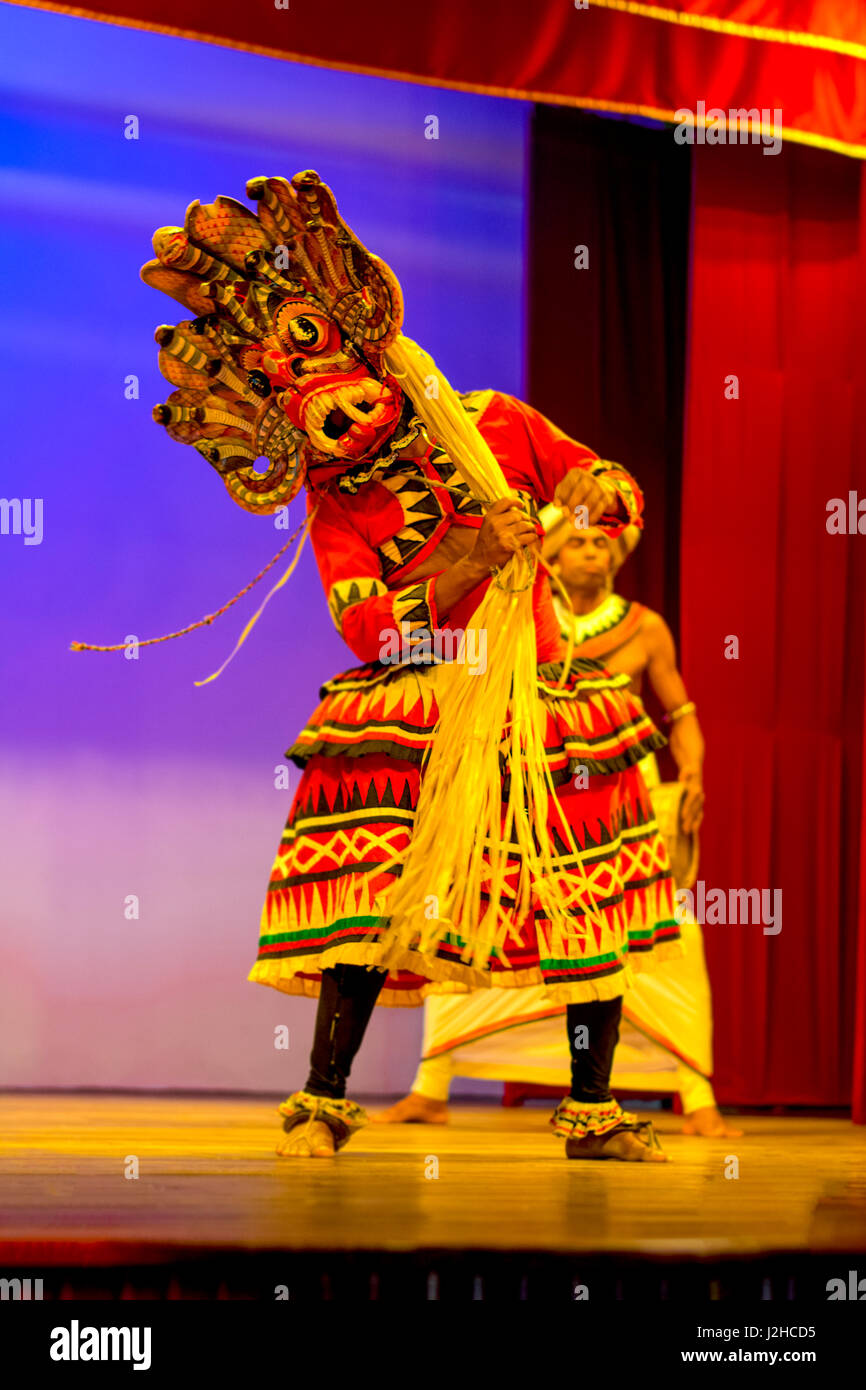 Sri Lankan traditional dance performance show Stock Photo