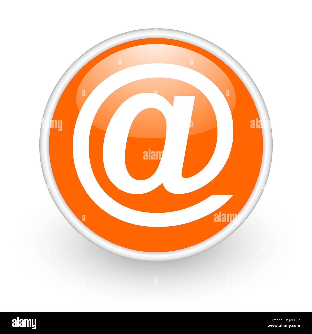 Email Mail Sign Icon Orange High Resolution Stock Photography And Images Alamy