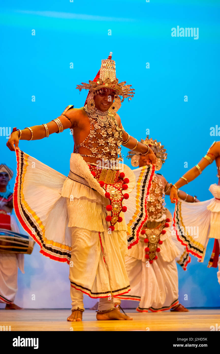 Sri Lankan traditional dance performance show Stock Photo