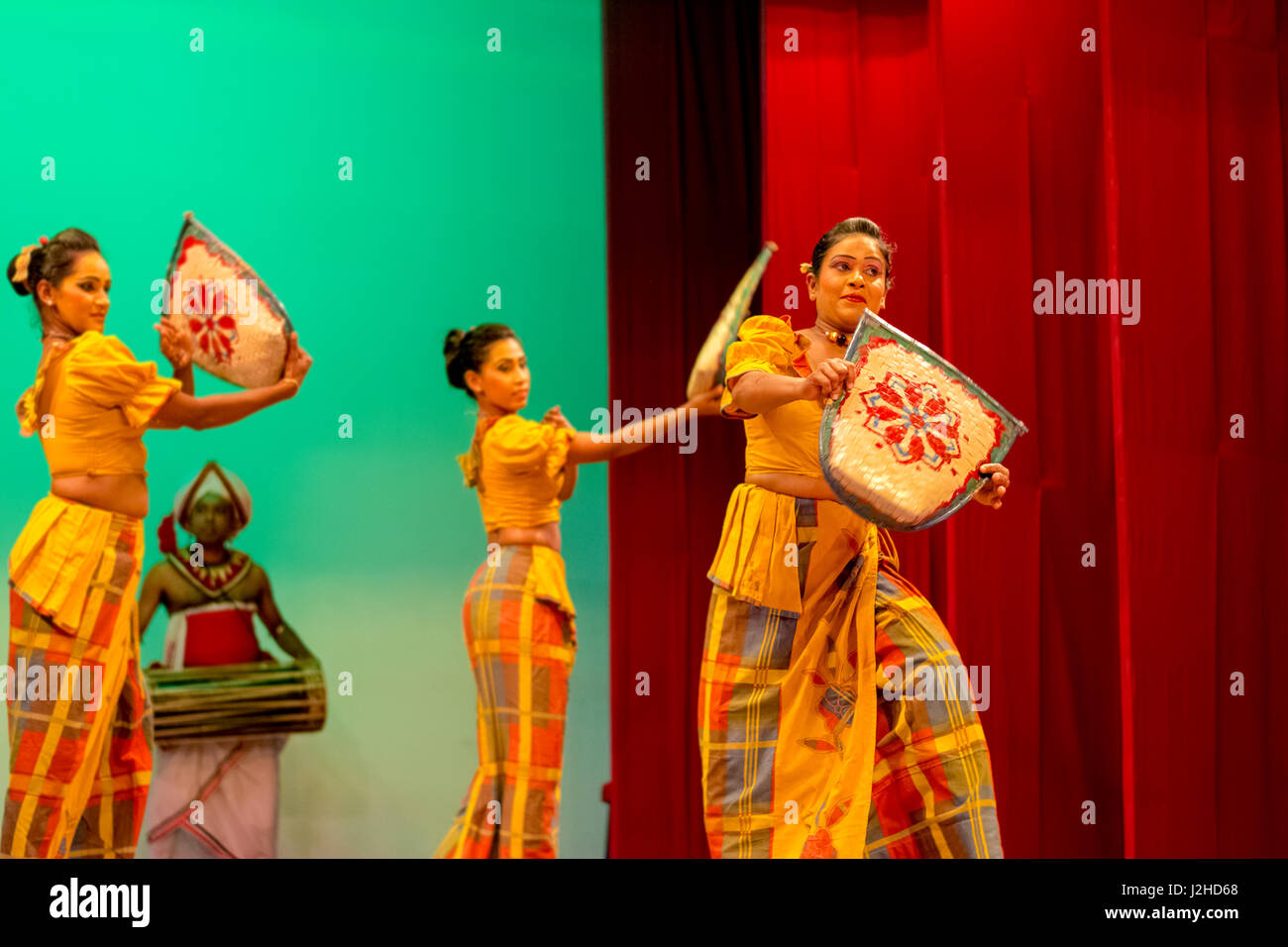 Sri Lankan traditional dance performance show Stock Photo