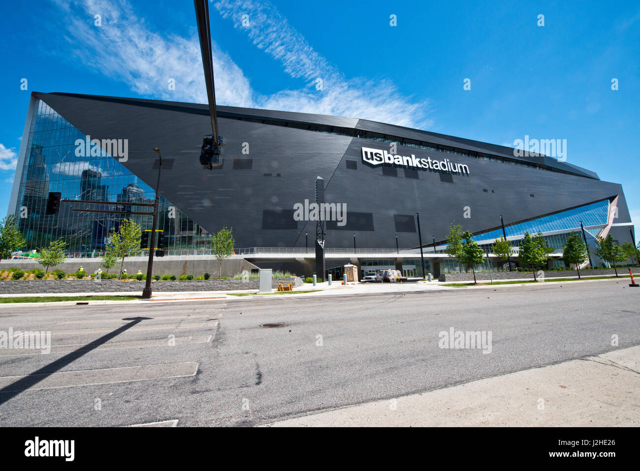 Minnesota, Minneapolis, US Bank Vikings Stadium South Side Stock Photo
