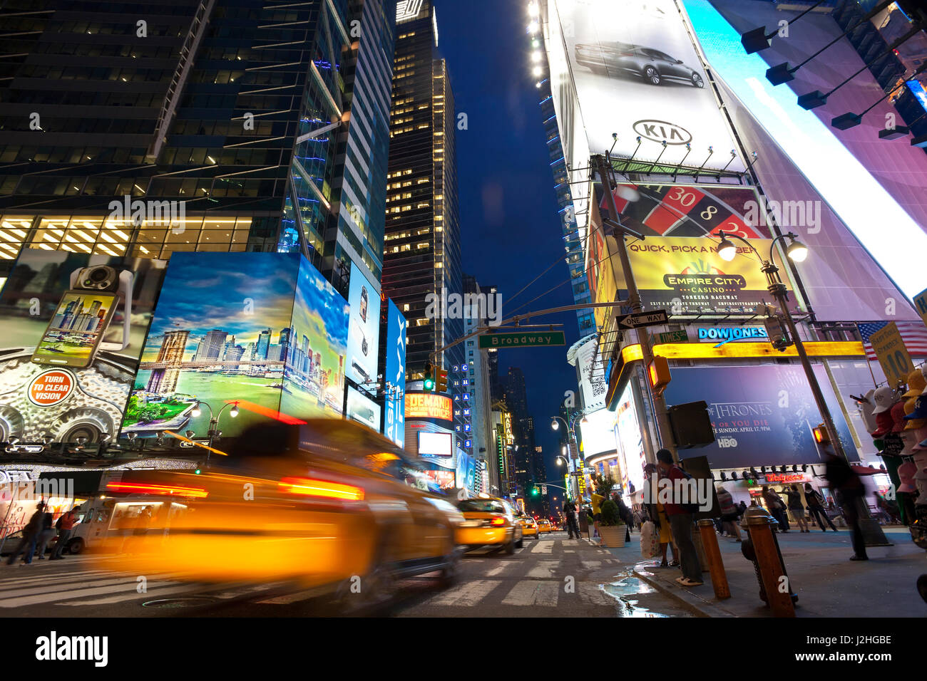 Just off Times Square, Manhattan, New York, USA Stock Photo