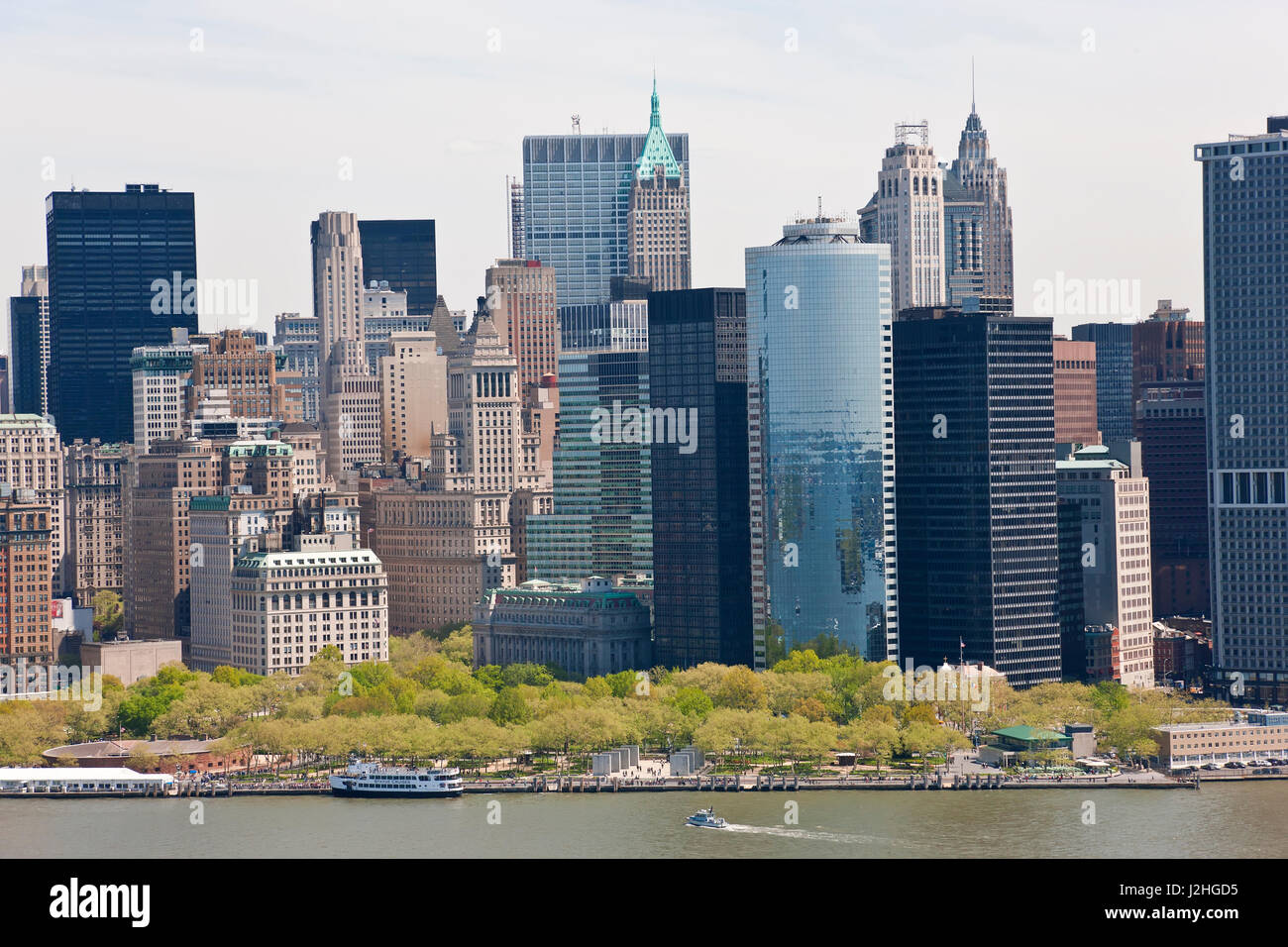 Cityscape of Lower Manhattan, New York, USA Stock Photo