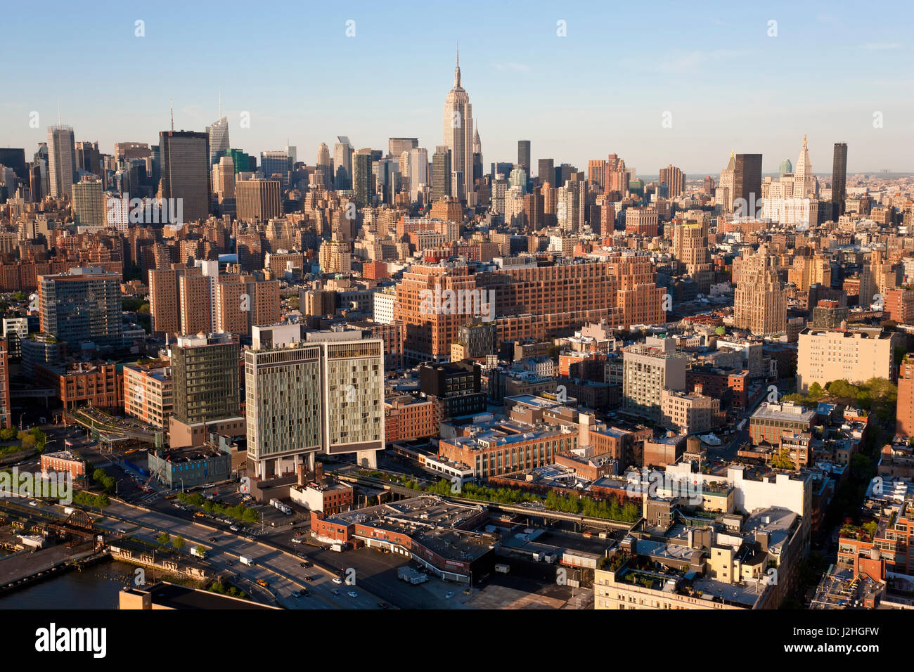 Empire State Building and Midtown Manhattan, New York, USA Stock Photo