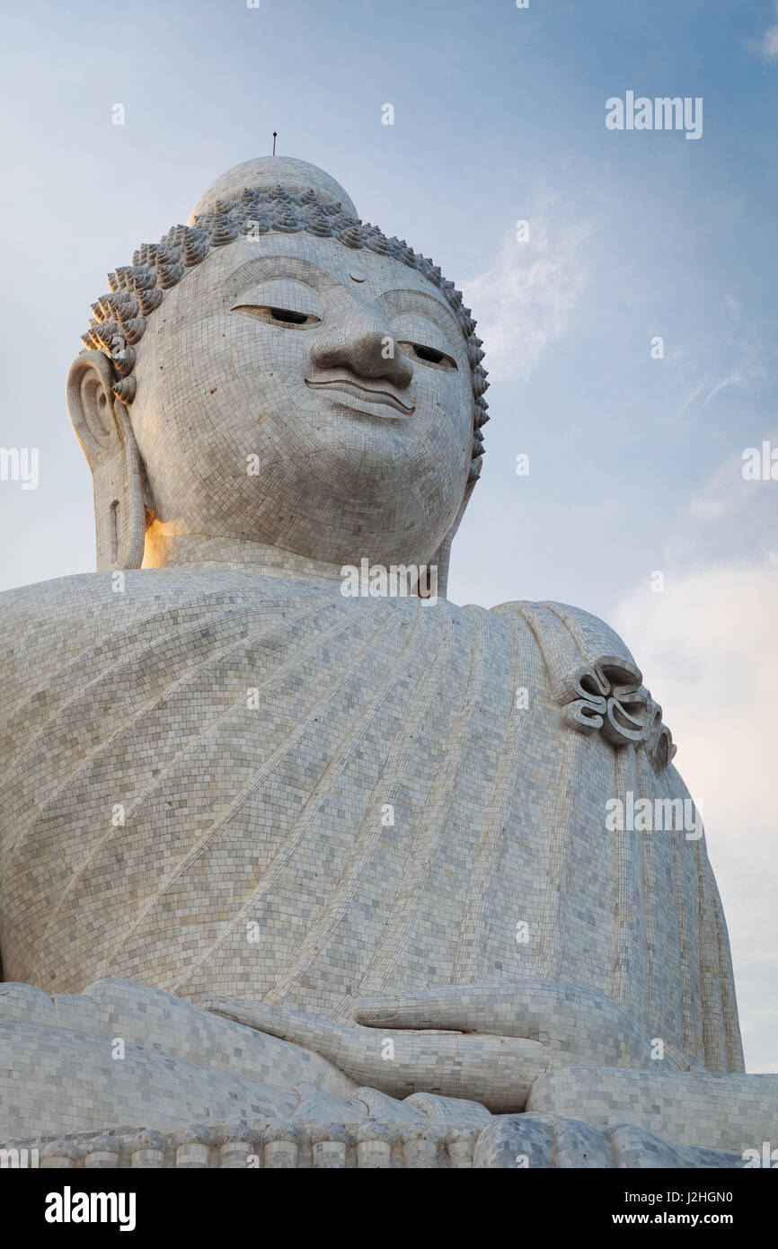 Big marble buddha statue on Phuket island, Thailand Stock Photo - Alamy