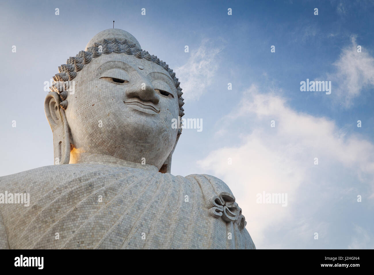 Big marble buddha statue on Phuket island, Thailand Stock Photo - Alamy