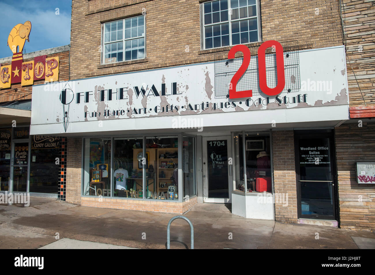 Off the Wall store, South Congress, Austin, Texas, Usa (Editorial Use