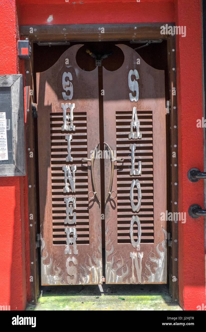 Shiner S Saloon Front Door Austin Texas Usa Editorial Use