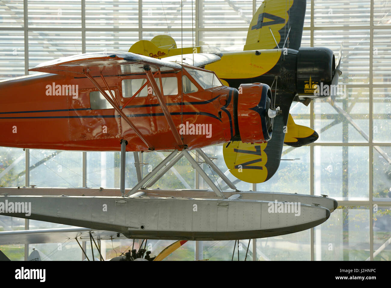 USA, Washington, Seattle. Stinson SR Reliant, The Museum of Flight. (Large format sizes available) Stock Photo