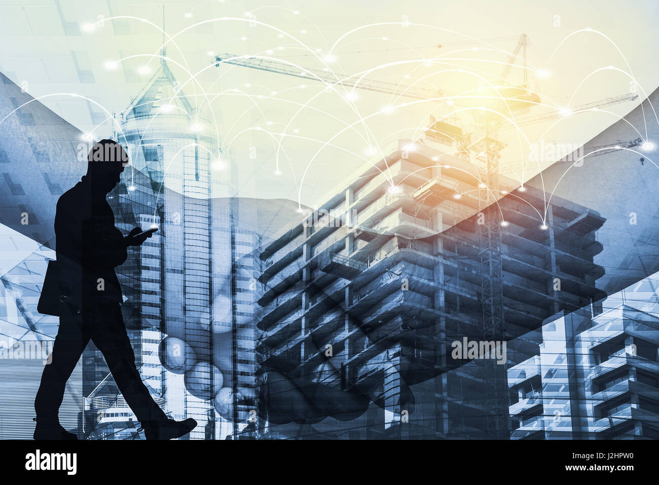 Mobile tower cranes hi-res stock photography and images - Alamy