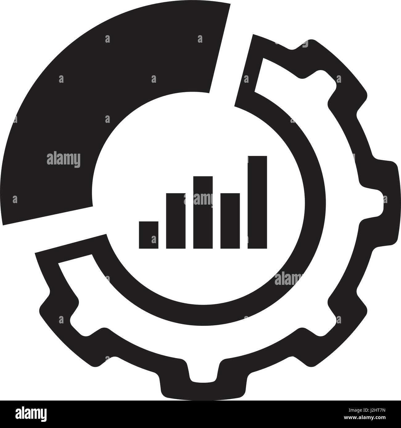 Set Up Analytics Icon. Flat Design Stock Vector Image & Art - Alamy