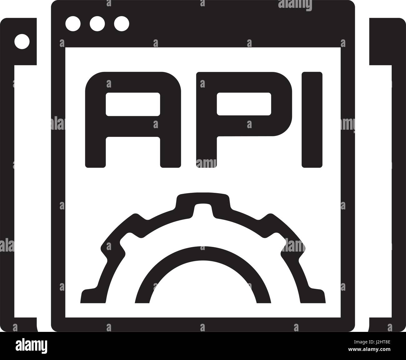 Settings API Icon. Flat Design Stock Vector Image & Art - Alamy