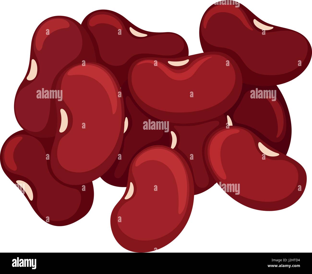 Pile of red beans illustration Stock Vector Image & Art Alamy