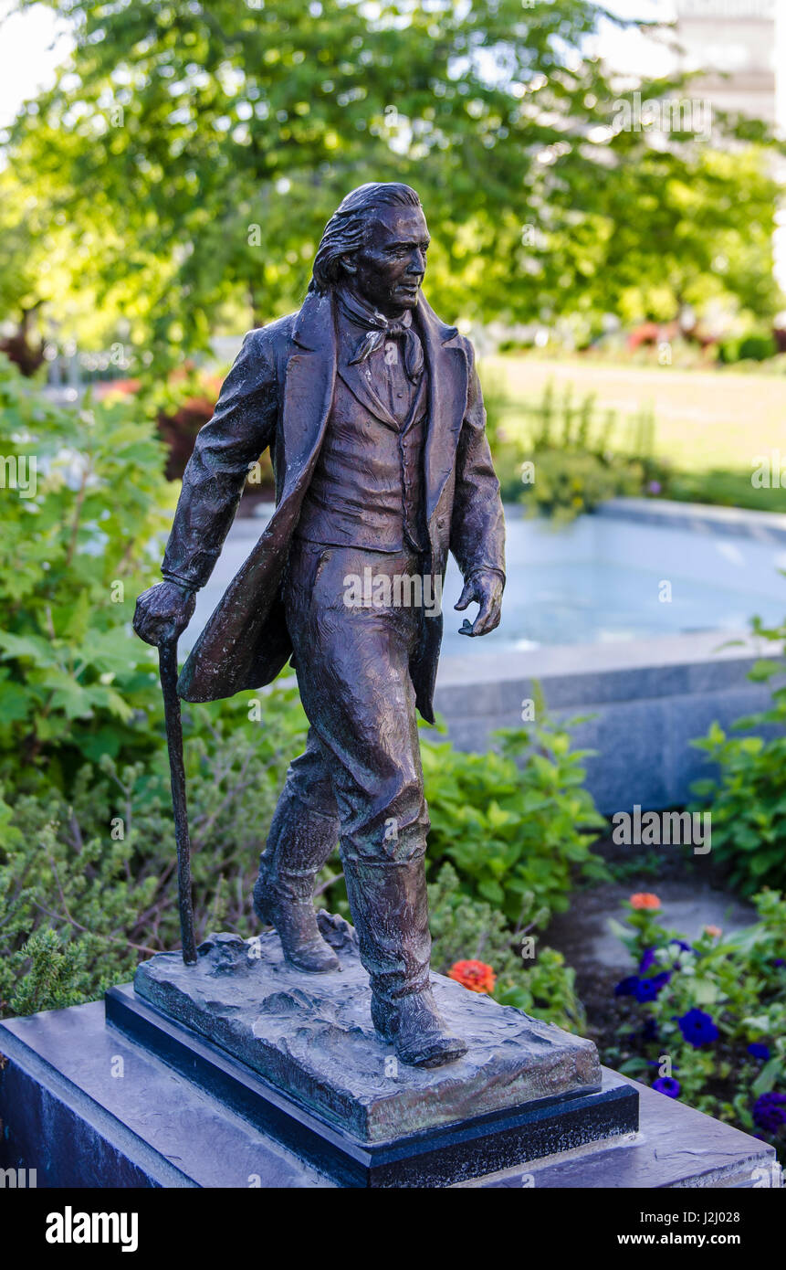 Statue of Joseph Smith Jr., Temple Square, Salt Lake City, Utah, USA